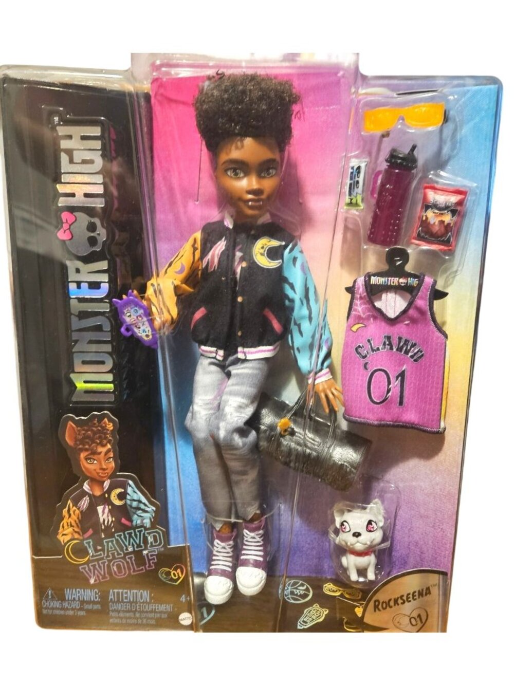 Monster High Clawd Wolf Pet Rockseena Boy Doll 2023